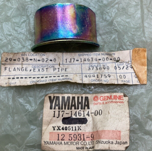 NEW GENUINE YAMAHA 1J7-14614-00 EXHAUST PIPE FLANGE