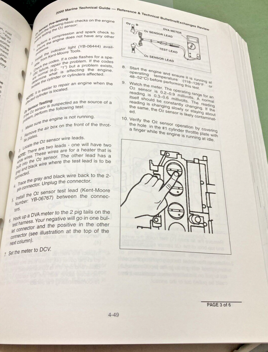 GENUINE YAMAHA LIT-18865-01-2K MARINE TECHNICAL GUIDE 2000