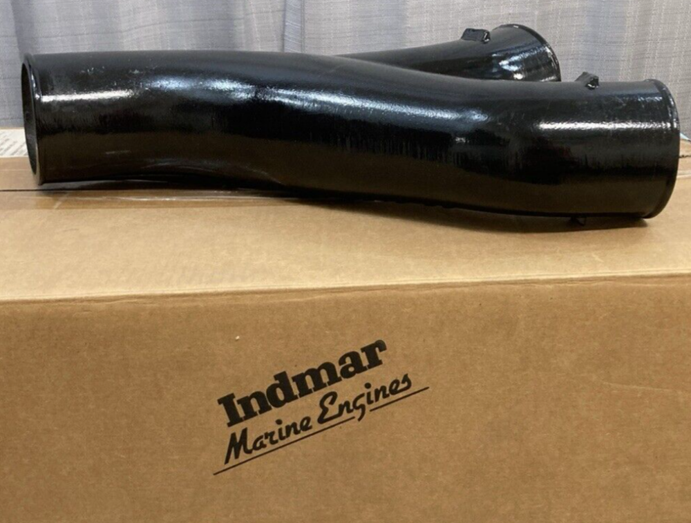NEW GENUINE INDMAR 535943E EXHAUST Y PIPE 6.2 FORD ECOAT 3.5" X 4"