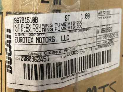 NEW GENUINE DUCATI 96791510B Smoked Oversized Plexiglass Windshield