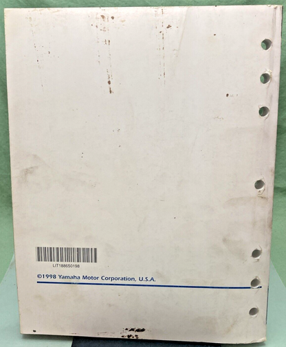 GENUINE YAMAHA LIT-18865-01-98 MARINE TECHNICAL SERVICE GUIDE 1998