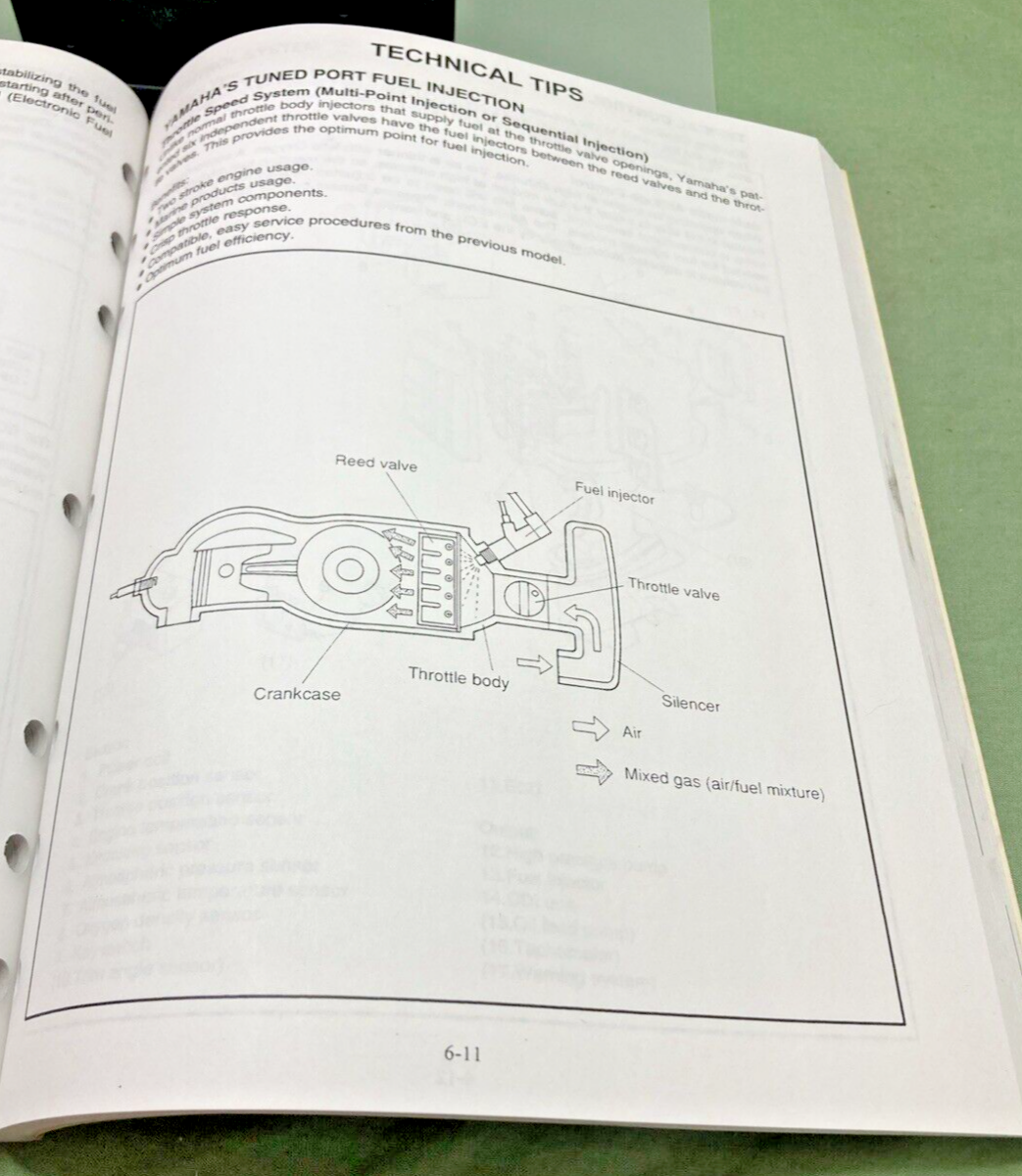GENUINE YAMAHA LIT-18865-01-98 MARINE TECHNICAL SERVICE GUIDE 1998