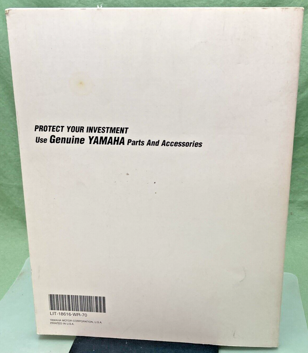 GENUINE YAMAHA LIT-18616-WR-70 WRB650-700R/RA SERVICE MANUAL 1992