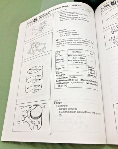 GENUINE YAMAHA LIT-18616-WR-70 WRB650-700R/RA SERVICE MANUAL 1992