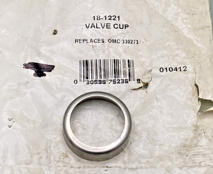 NEW  REPLACES SIERRA 18-1221 RETAINER GASKET VALVE CUP