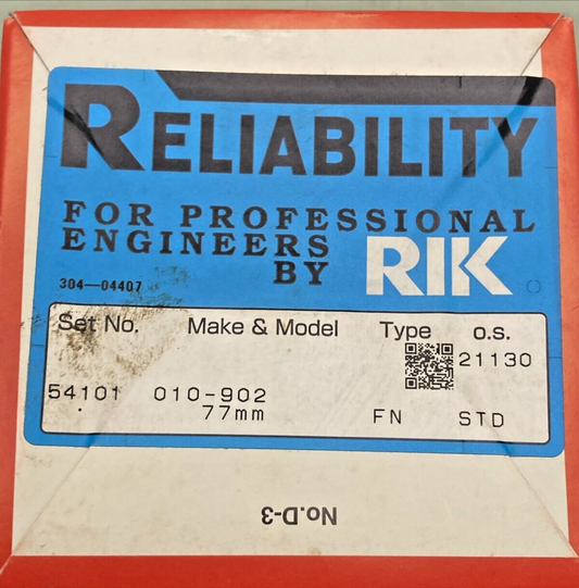 NEW  REPLACES RIKEN 010-902  PISTON RING 77.00mm, 2-STROKE YAMAHA 650