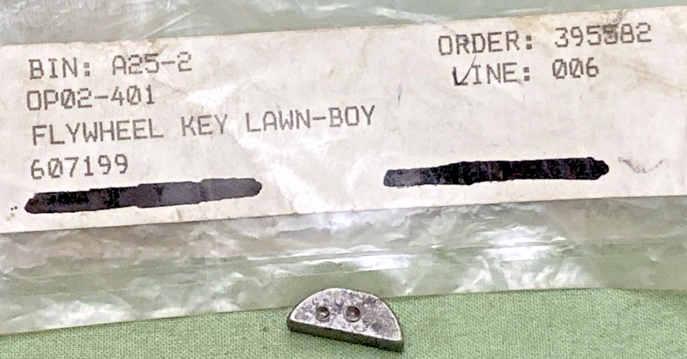 QTY 2 NEW REPLACES LAWN-BOY 607199 FLYWHEEL KEY
