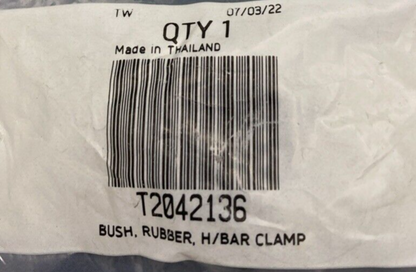 NEW GENUINE TRIUMPH T2042136 Rubber Bush, Handlebar Clamp