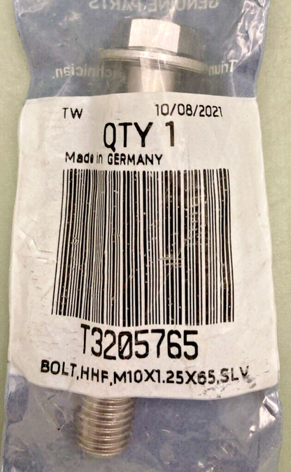 NEW GENUINE TRIUMPH T3205765 Bolt, Hhf, M10 X 65, Slv