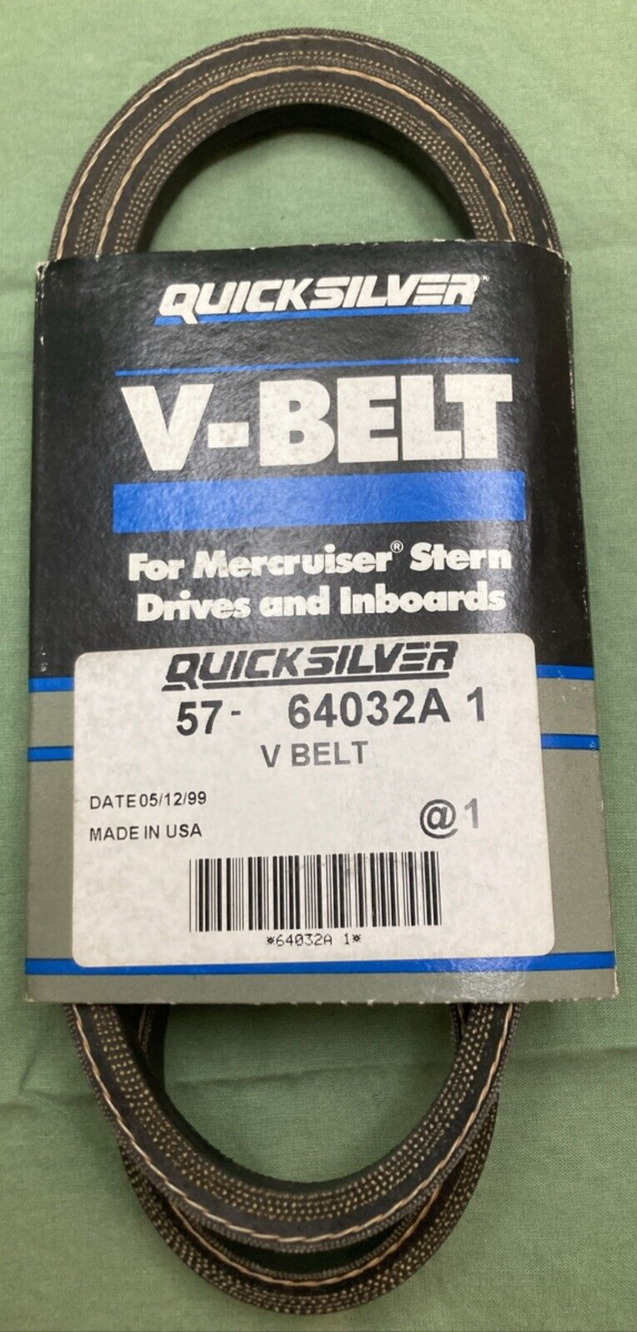 NEW GENUINE QUICKSILVER 57-64032A1 V-BELT ALTERNATOR & WATER PUMP 41"L