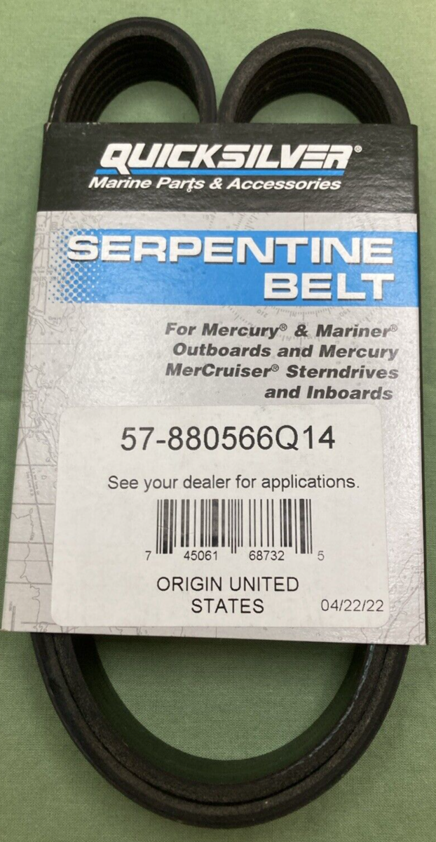 NEW GENUINE QUICKSILVER 57-880566Q14 SERPENTINE BELT