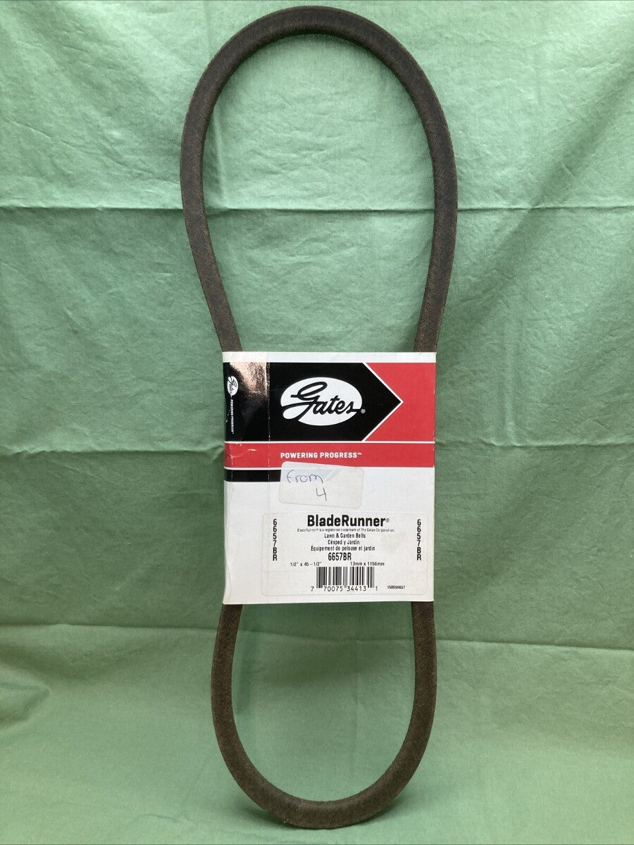NEW GENUINE GATES 6657BR BELT BLADERUNNER LAWN & GARDEN 1/2"X45-1/2"