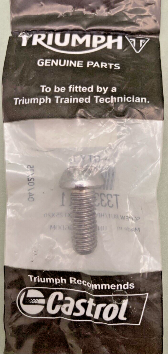 NEW GENUINE TRIUMPH T3335011 Screw, But/hd, Skt, M8X1.25X20