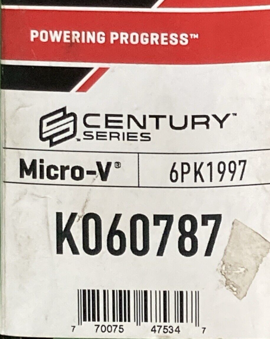 NEW GENUINE GATES K060787 BELT MICRO-V CENTURY SERIES