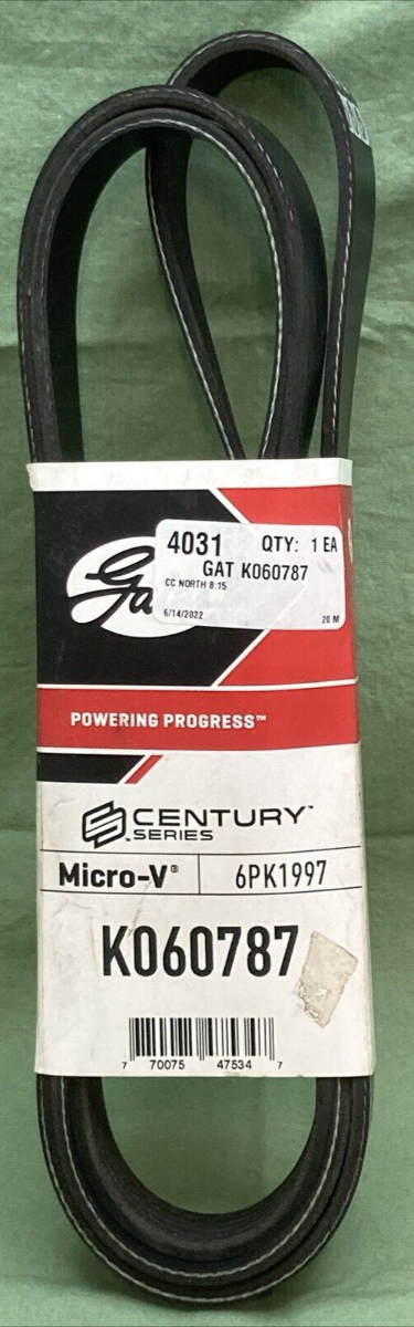 NEW GENUINE GATES K060787 BELT MICRO-V CENTURY SERIES