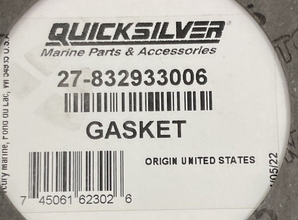 NEW REPLACES MERCURY 27-8329331 GASKET EXHAUST PLATE OUTBOARD