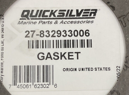NEW REPLACES MERCURY 27-8329331 GASKET EXHAUST PLATE OUTBOARD