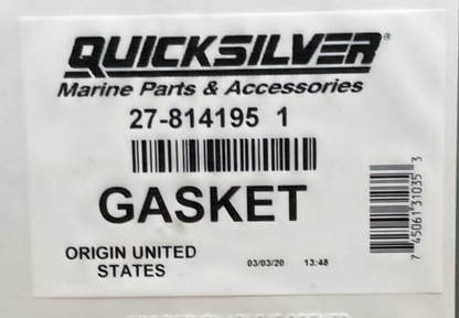 NEW GENUINE MERCURY 27-814195 1 GASKET REED BLOCK OUTBOARD