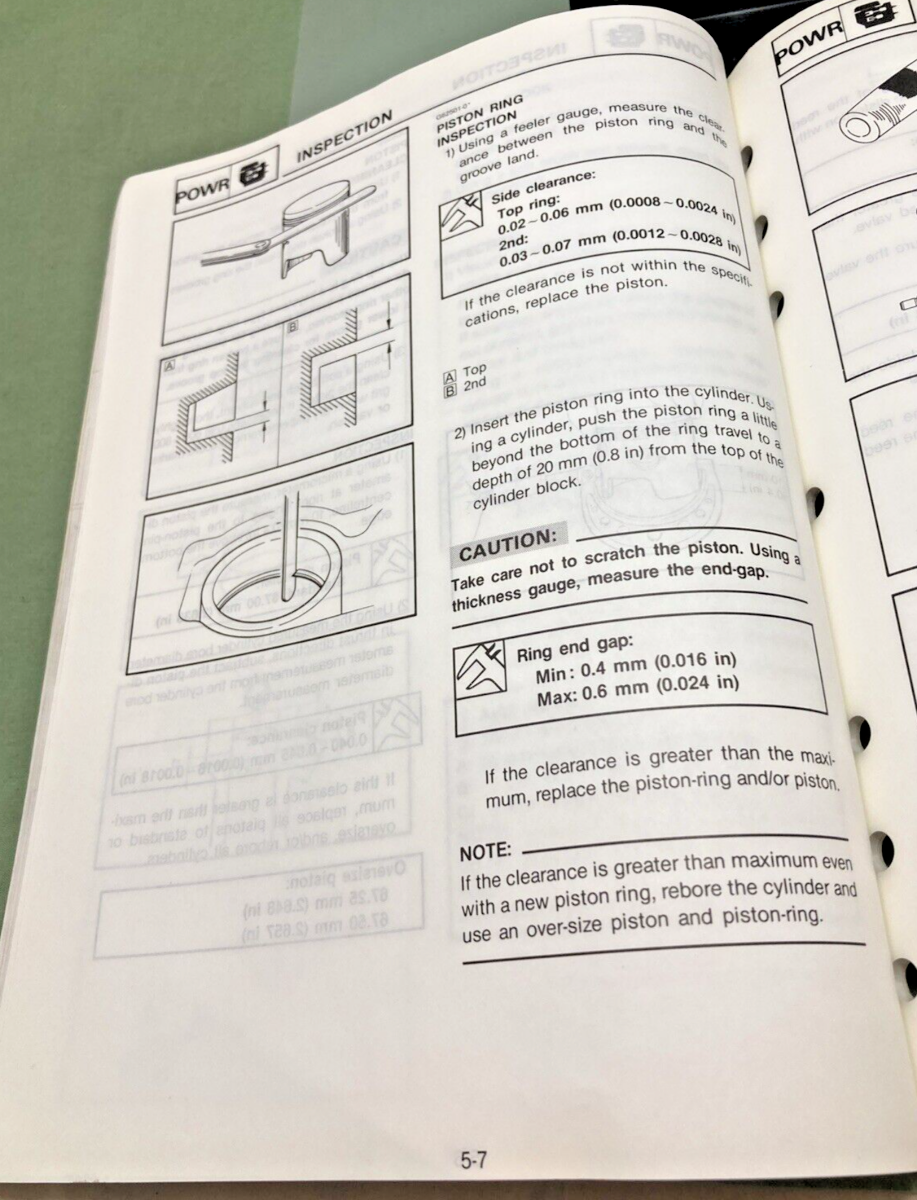 GENUINE YAMAHA LIT-18616-00-47 OUTBOARDS 25D/25ED SERVICE MANUAL 1989