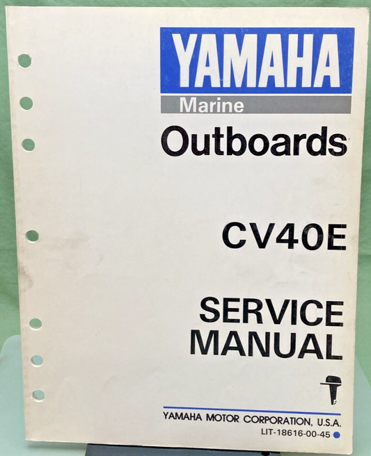 GENUINE YAMAHA LIT-18616-00-45 OUTBOARDS CV40E SERVICE MANUAL 1989