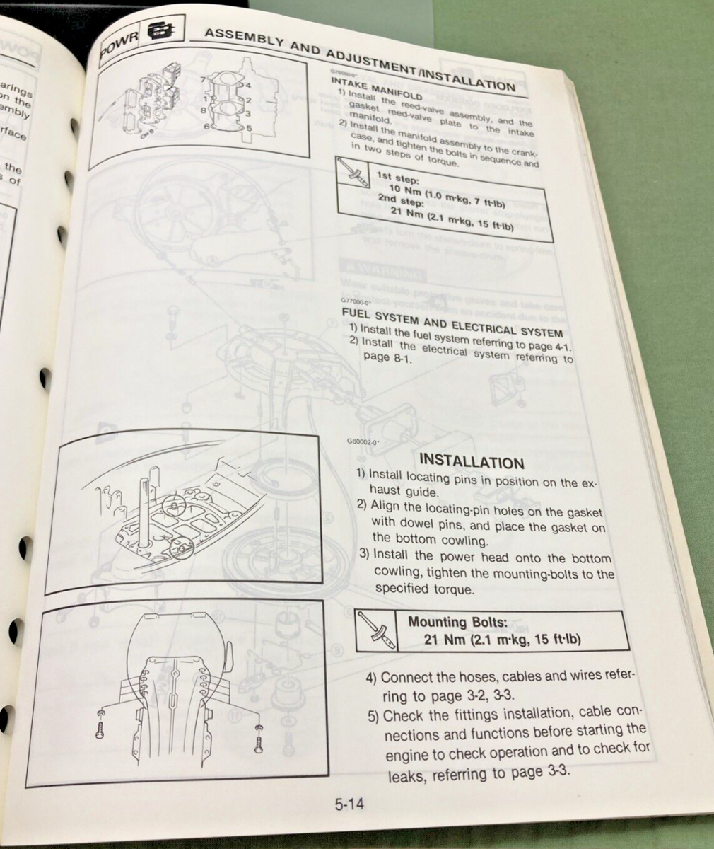 GENUINE YAMAHA LIT-18616-00-45 OUTBOARDS CV40E SERVICE MANUAL 1989