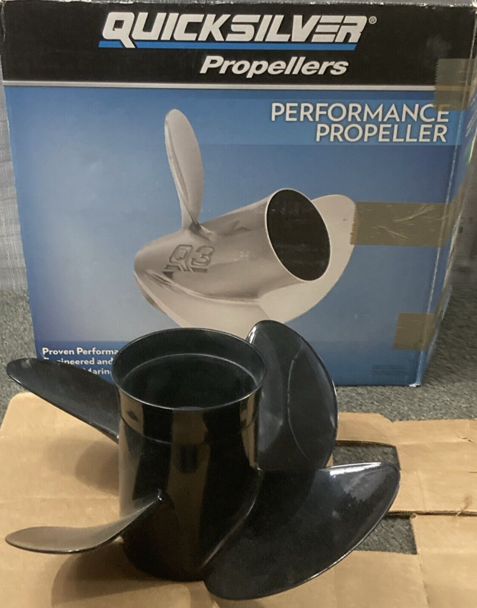 NEW GENUINE QUICKSILVER 48-8M00844 PROPELLER SPITFIRE 4 BLADE RH 14"D 19" PITCH