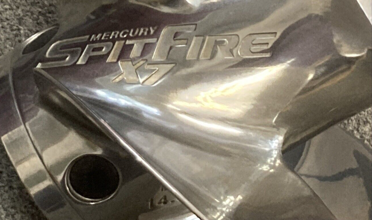 NEW GENUINE MERCURY 48-8M0055547 PROPELLER EXPRESS 4 BLADE RH 14"D 13" PITCH SS