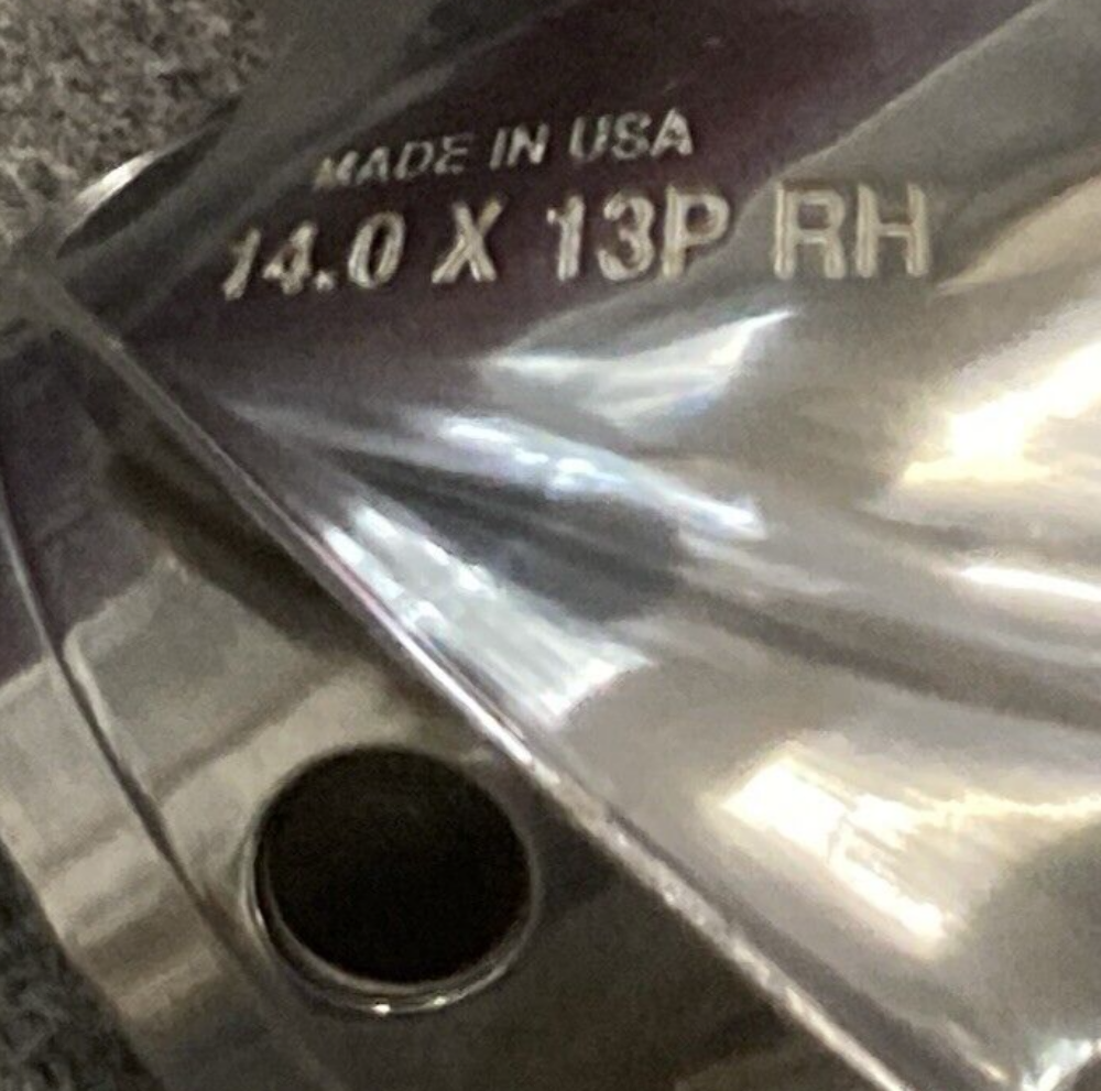 NEW GENUINE MERCURY 48-8M0055547 PROPELLER EXPRESS 4 BLADE RH 14"D 13" PITCH SS