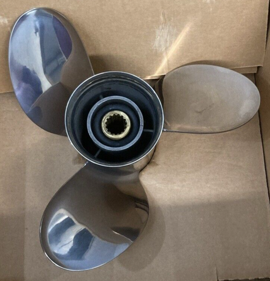 NEW GENUINE YAMAHA MAR-GYT3B-L4-20 PROPELLER 3 BLADE LH 13.25"D 20" PITCH SS