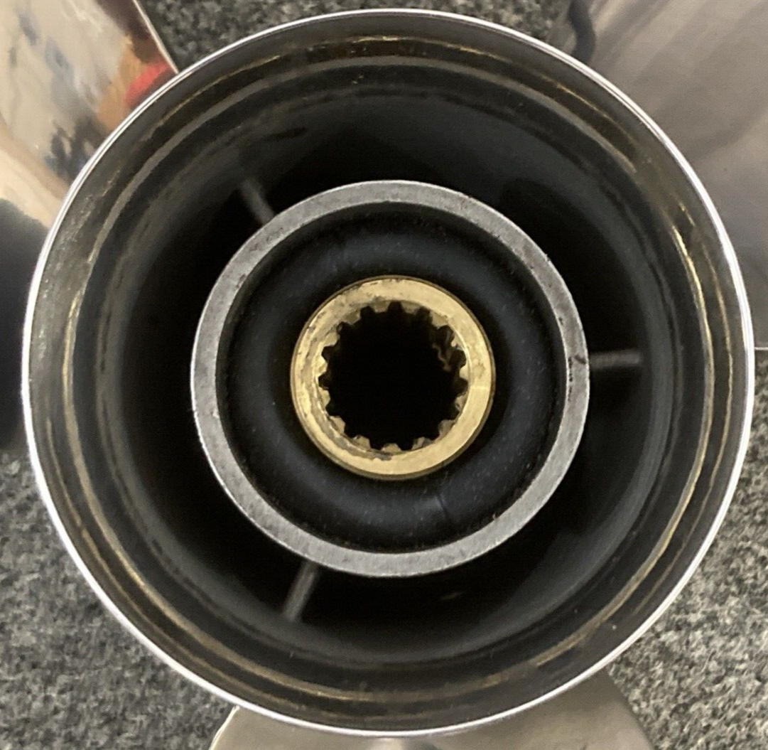 NEW GENUINE YAMAHA MAR-GYT3B-L4-20 PROPELLER 3 BLADE LH 13.25"D 20" PITCH SS