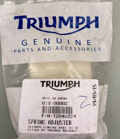 NEW GENUINE TRIUMPH T2046224 Spring Adjuster