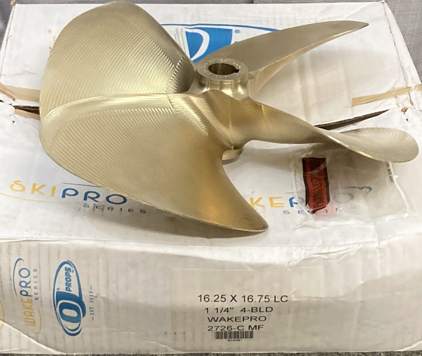 NEW GENUINE OJ PROPS 2726-C PROPELLER WAKEPRO 4 BLADE 16.25 X 16.75 LC NIBRAL