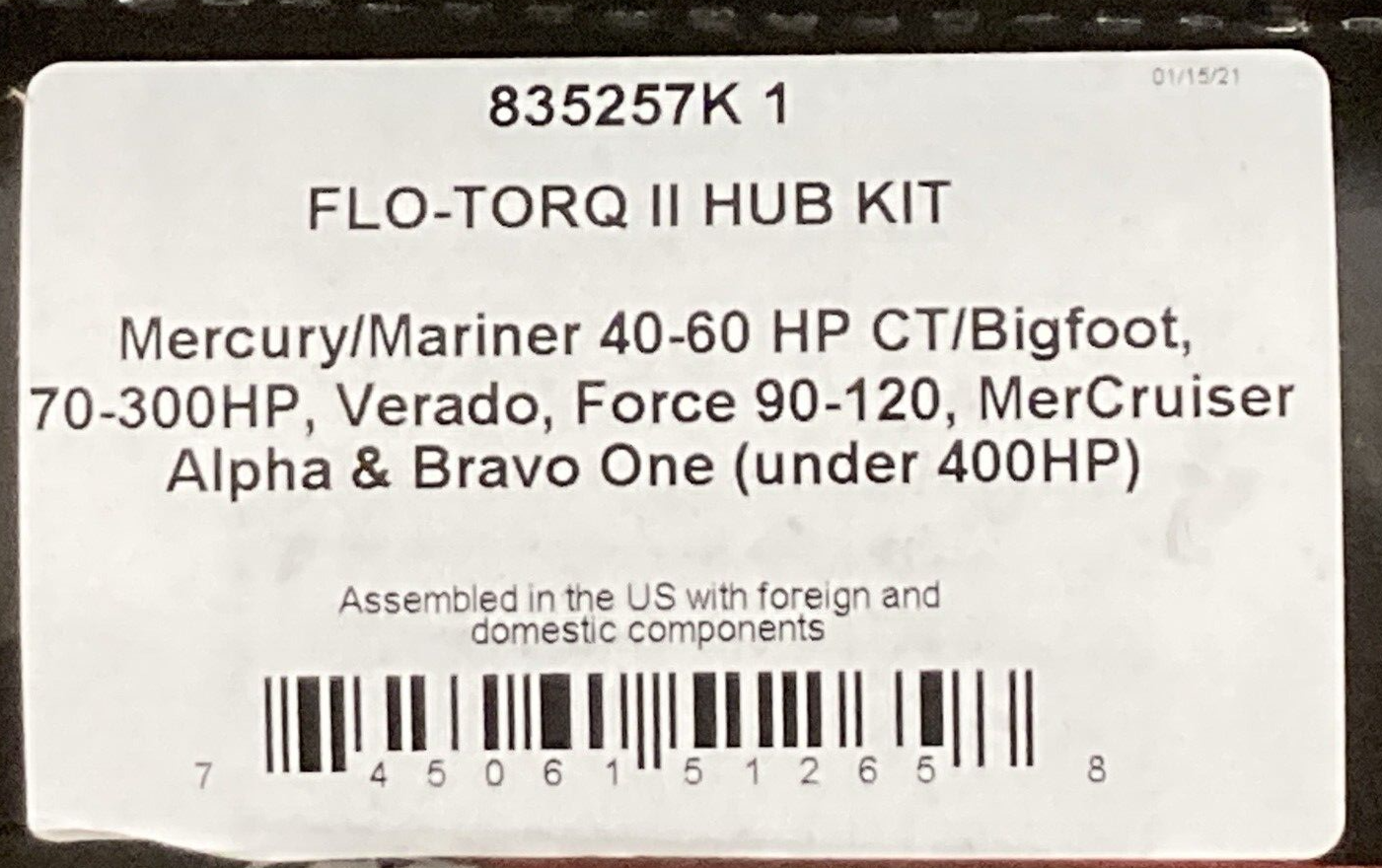 NEW GENUINE MERCURY 48-8M0084494 PROPELLER SPITFIRE 4-BLADE RH 14"D 17" PITCH