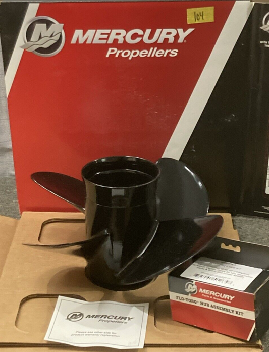 NEW GENUINE MERCURY 48-8M0084494 PROPELLER SPITFIRE 4-BLADE RH 14"D 17" PITCH