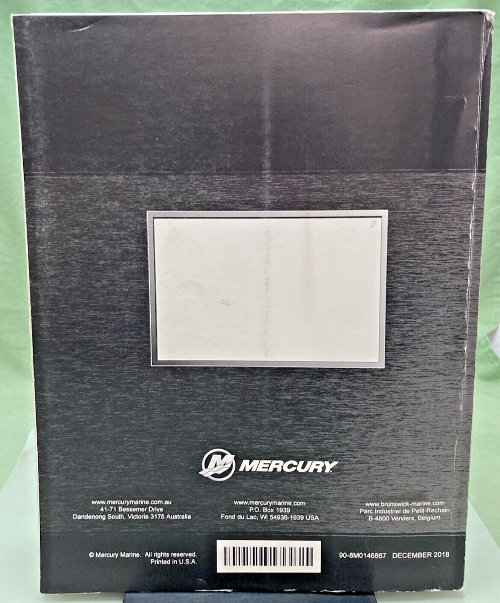 GENUINE MERCURY 90-8M0146867 MERCURY 150/150 SEAPRO SERVICE MANUAL 2018
