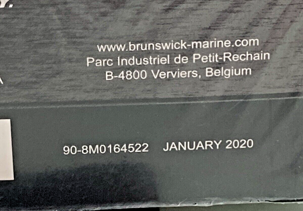 NEW GEN. MERCURY 90-8M0164522 JOYSTICK PILOTING OUTBOARDS DIAGNOSTIC MANUAL 2020