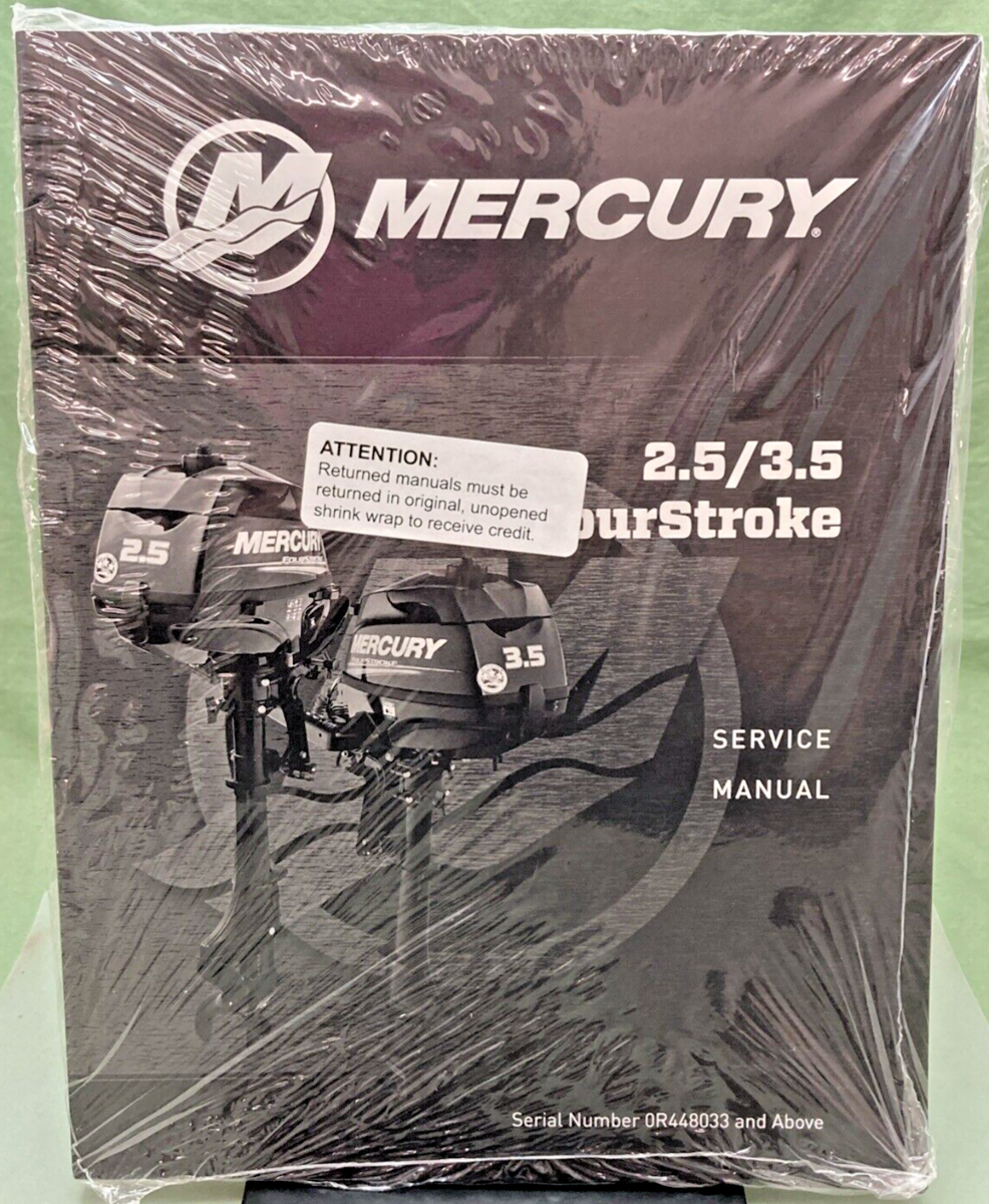 NEW GENUINE MERCURY 90-8M0065421 2.5/3.5 FOURSTROKE SERVICE MANUAL 2012