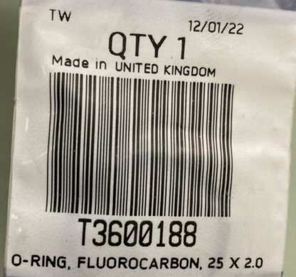 NEW GENUINE TRIUMPH  T3600188 O Ring, Fluorocarbon