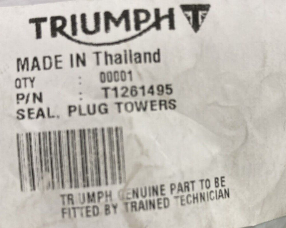 NEW GENUINE TRIUMPH T1261495 Seal, Plug Towers
