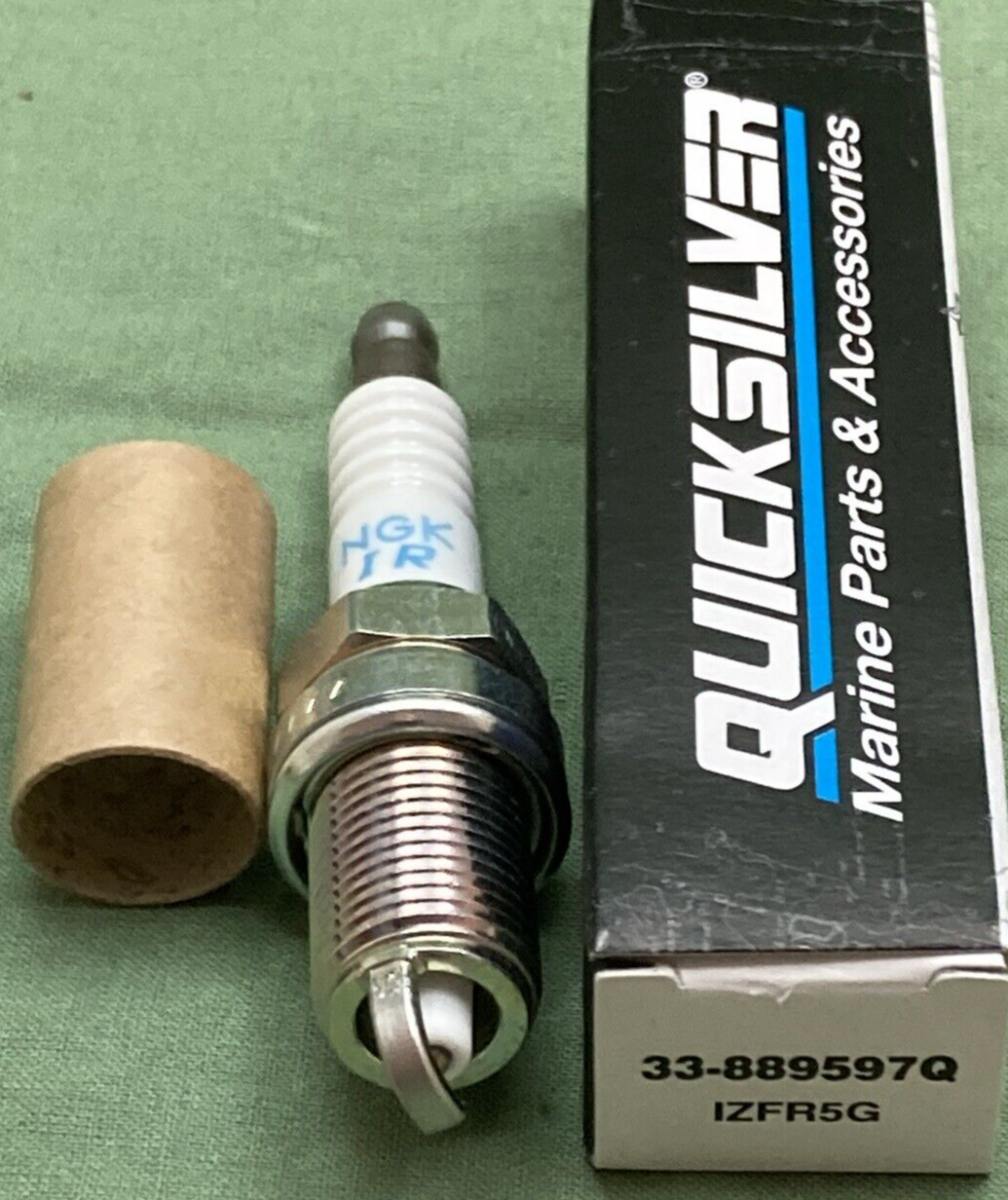 NEW GENUINE QUICKSILVER NGK 33-889597Q SPARK PLUG 1ZFR5G