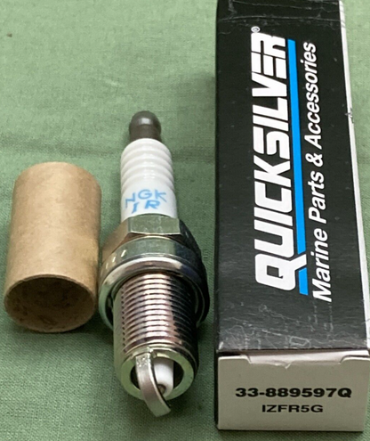 NEW GENUINE QUICKSILVER NGK 33-889597Q SPARK PLUG 1ZFR5G