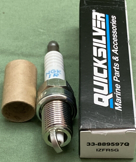 NEW GENUINE QUICKSILVER NGK 33-889597Q SPARK PLUG 1ZFR5G