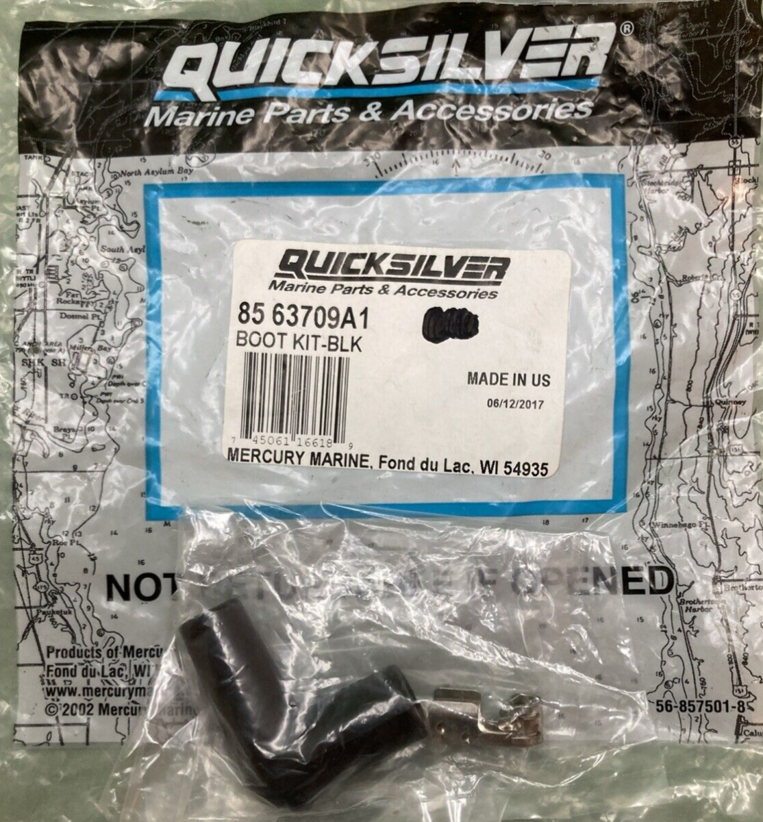 QTY 2 NEW GENUINE QUICKSILVER 85 63709A1 BOOT KIT BLACK