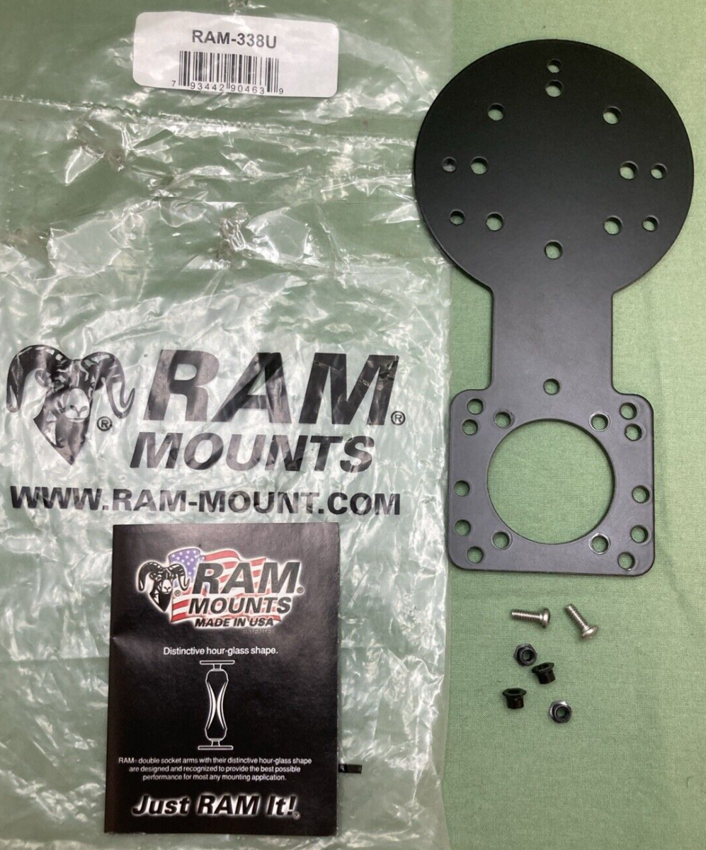 NEW GENUINE RAM MOUNTS RAM-338U ADAPTER PLATE MISSING HARDWARE