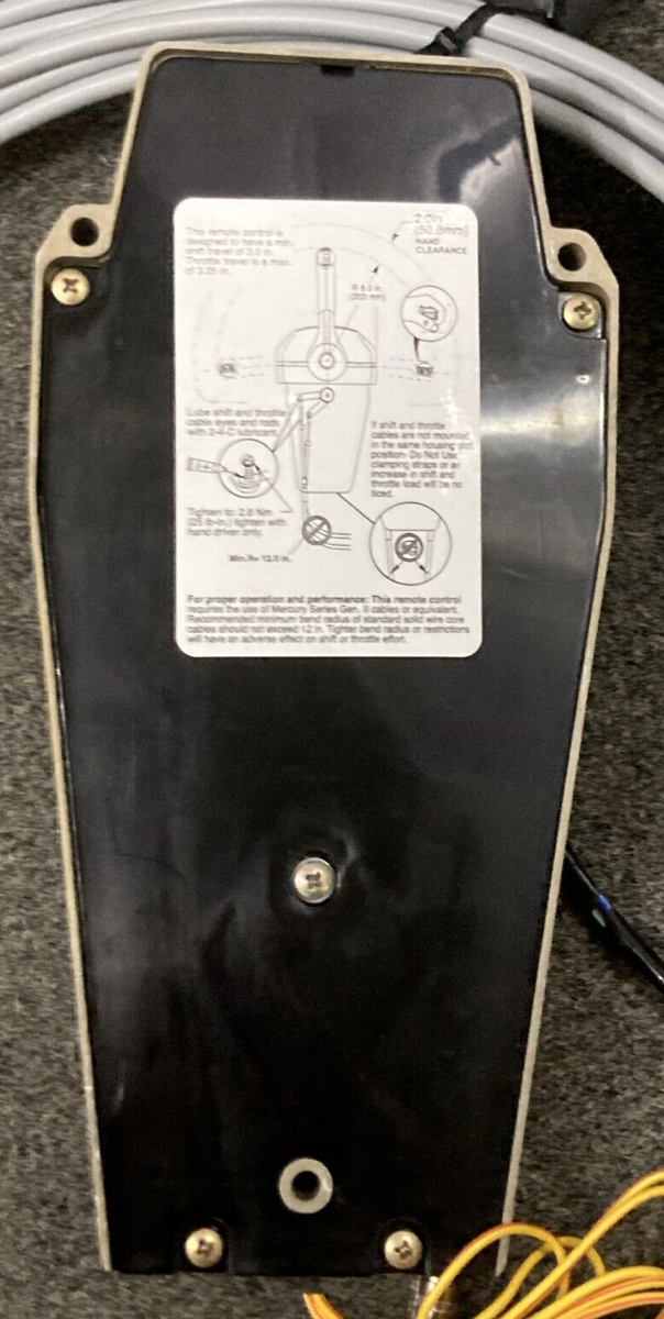 GENUINE MERCURY 8M0059686 TOP MOUNT CONTROL BOX W/ COVER CABLES & HARDWARE