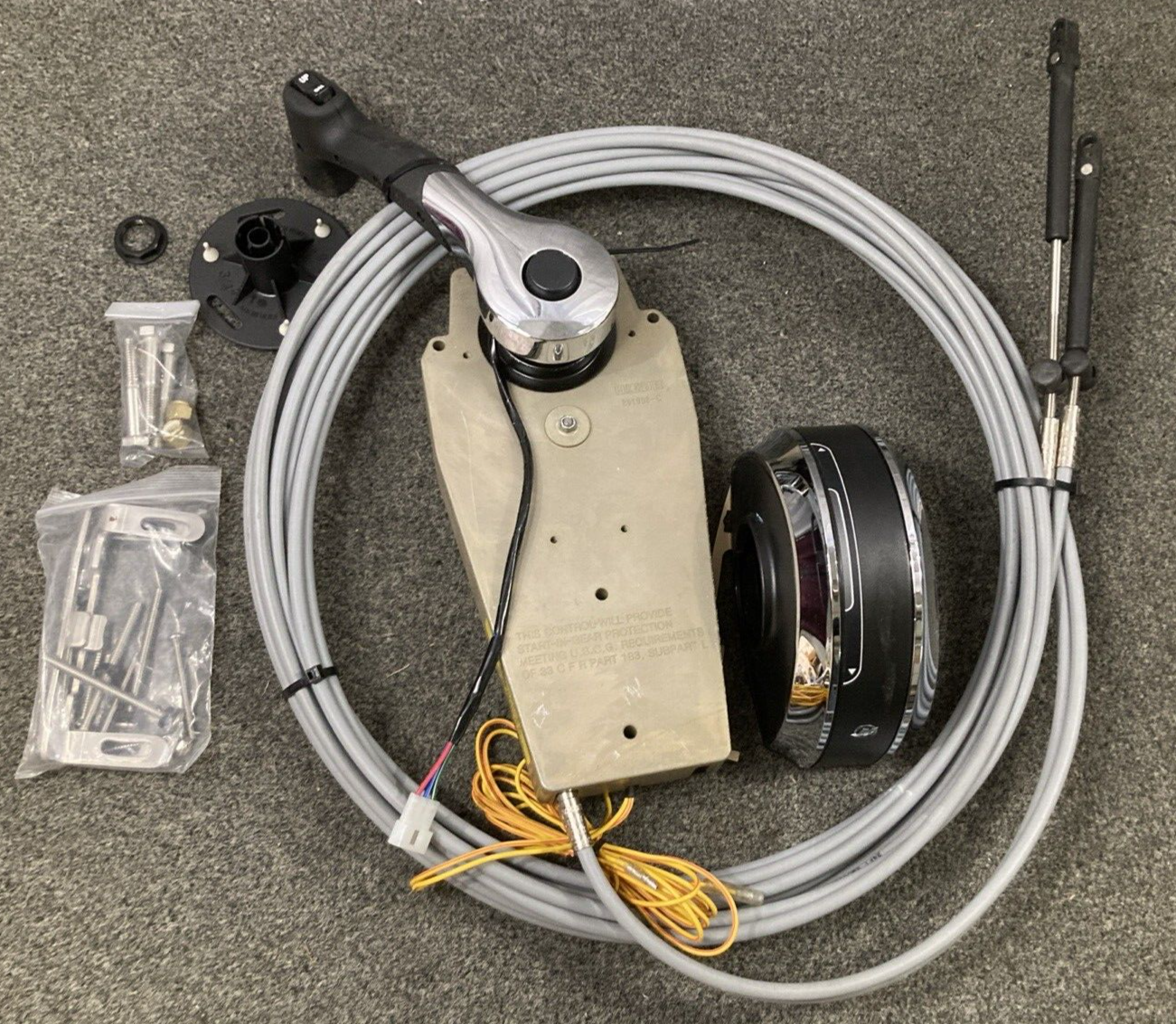 GENUINE MERCURY 8M0059686 TOP MOUNT CONTROL BOX W/ COVER CABLES & HARDWARE