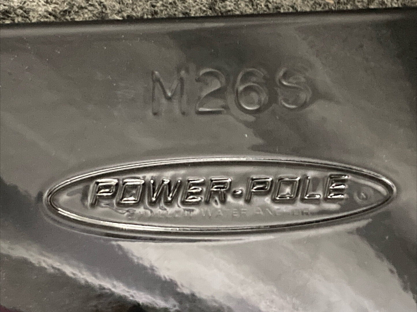 NEW GENUINE POWER-POLE M26S PLATE BLACK