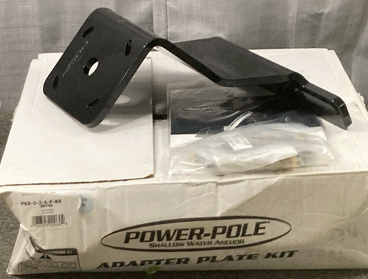 NEW GENUINE POWER-POLE PKB-S-2-6-P-BK ANCHOR PLATE KIT BLACK PORT SIDE