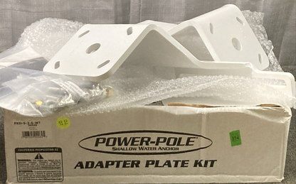 NEW GENUINE POWER-POLE PKB-S-2-6-WT ANCHOR DUAL PLATE KIT WHITE