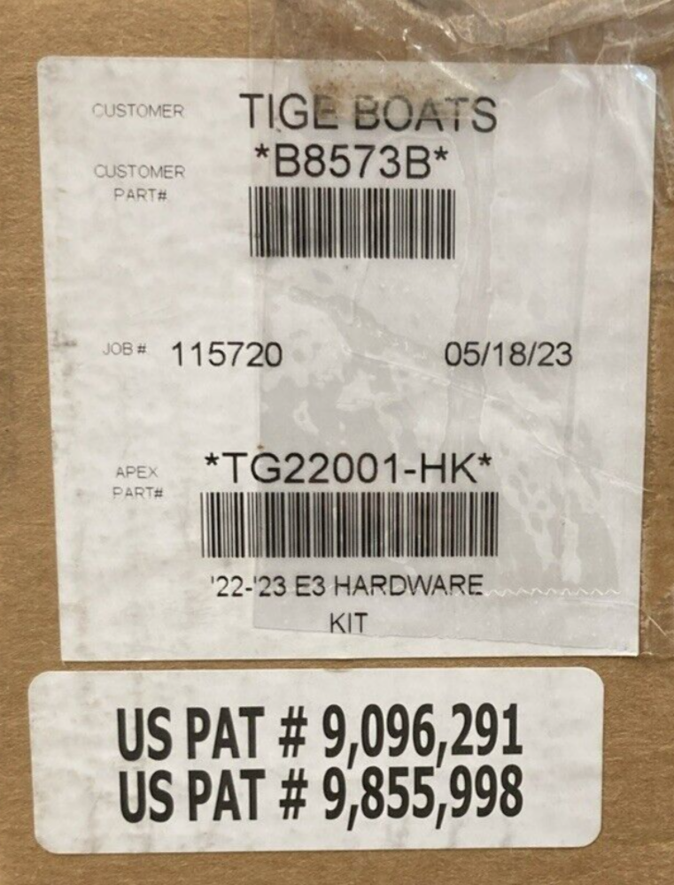 NEW APEX CANVAS COMPANY TG22001-HK TIGE HURRICANE SLIDER ASSEMBLY W/ HARDWARE